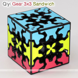 Verseny Rubik Kocka QiYi cube Gear 3x3x3 - Sandwich