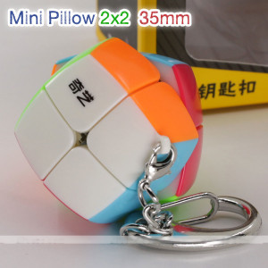 Verseny Rubik Kocka QiYi Keychains Mini Pillow 2x2x2 cube