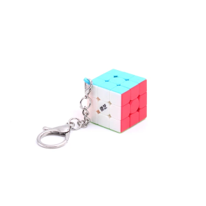 Verseny Rubik Kocka QiYi Keychains Mini 3x3x3 plane cube