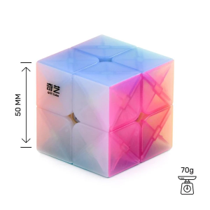 Verseny Rubik Kocka QiYi cube transparent Jelly colour series of 2x2
