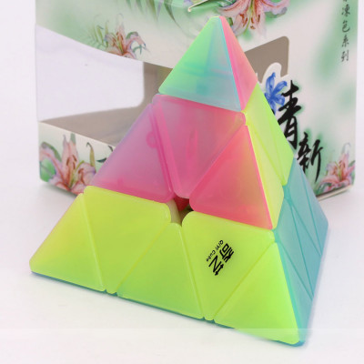 Verseny Rubik Kocka QiYi cube transparent Jelly colour series of pyraminx